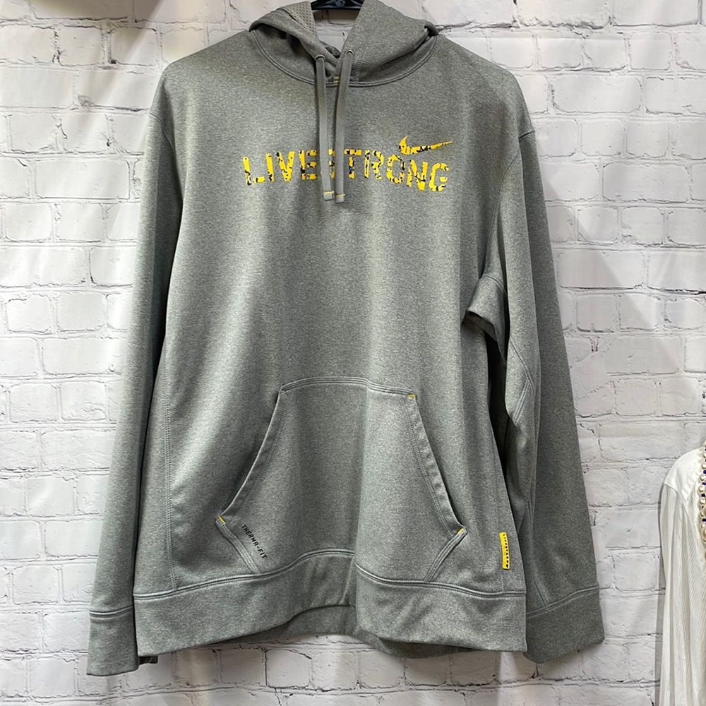 Nike LiveStrong Therma Fit Hoodie Sweatshirt large